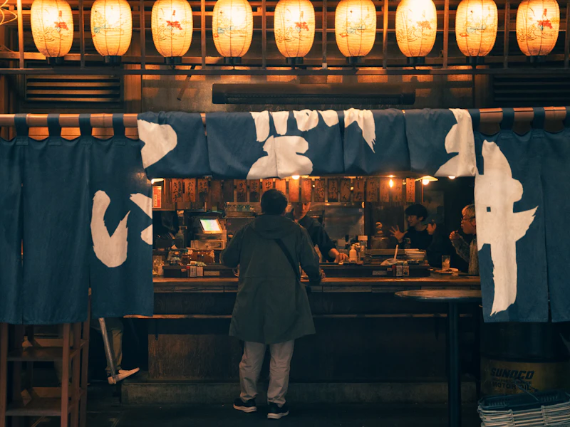 和の落ち着いた店内の様子